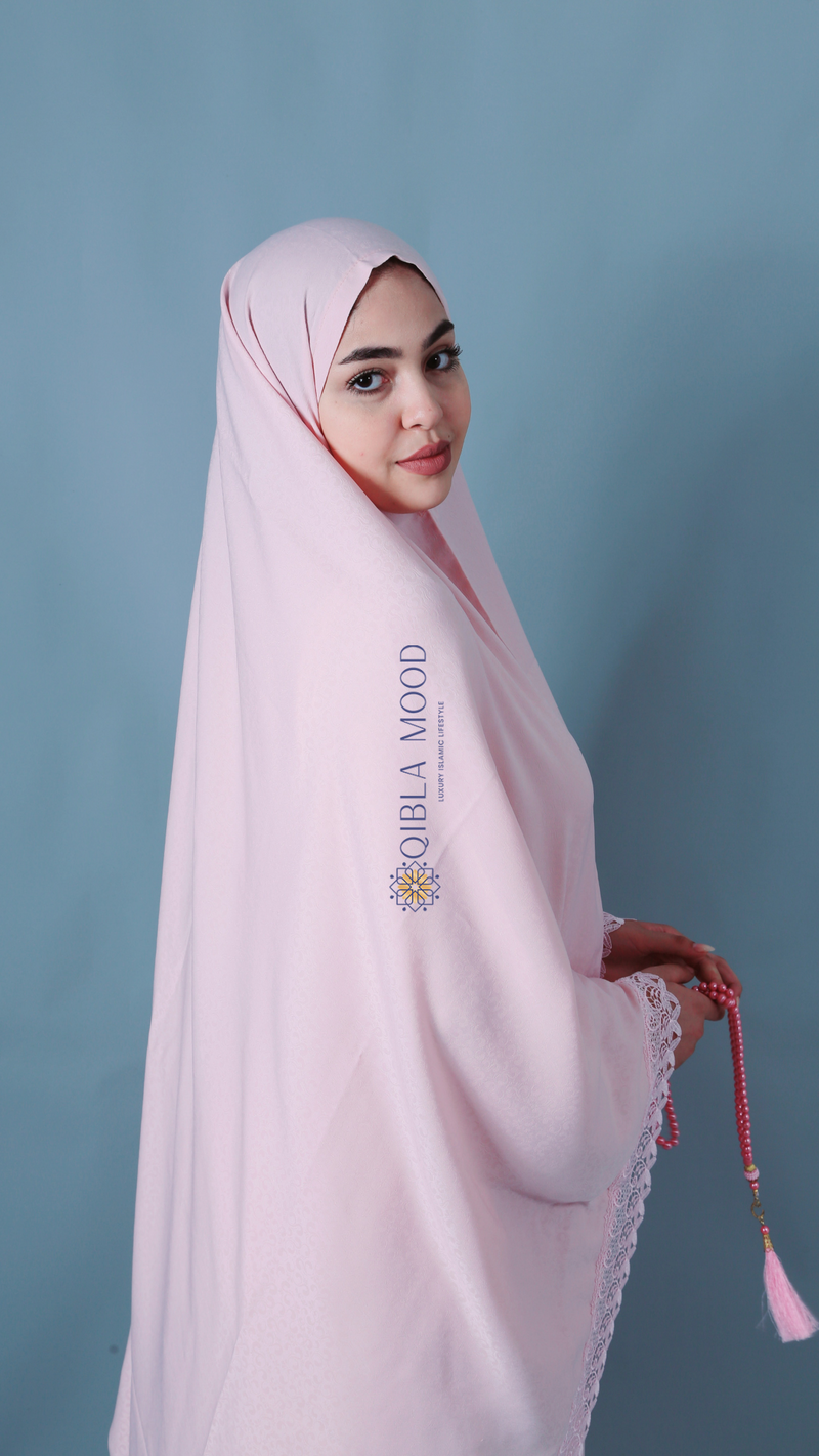 Noor Tenue de prière rose bebe