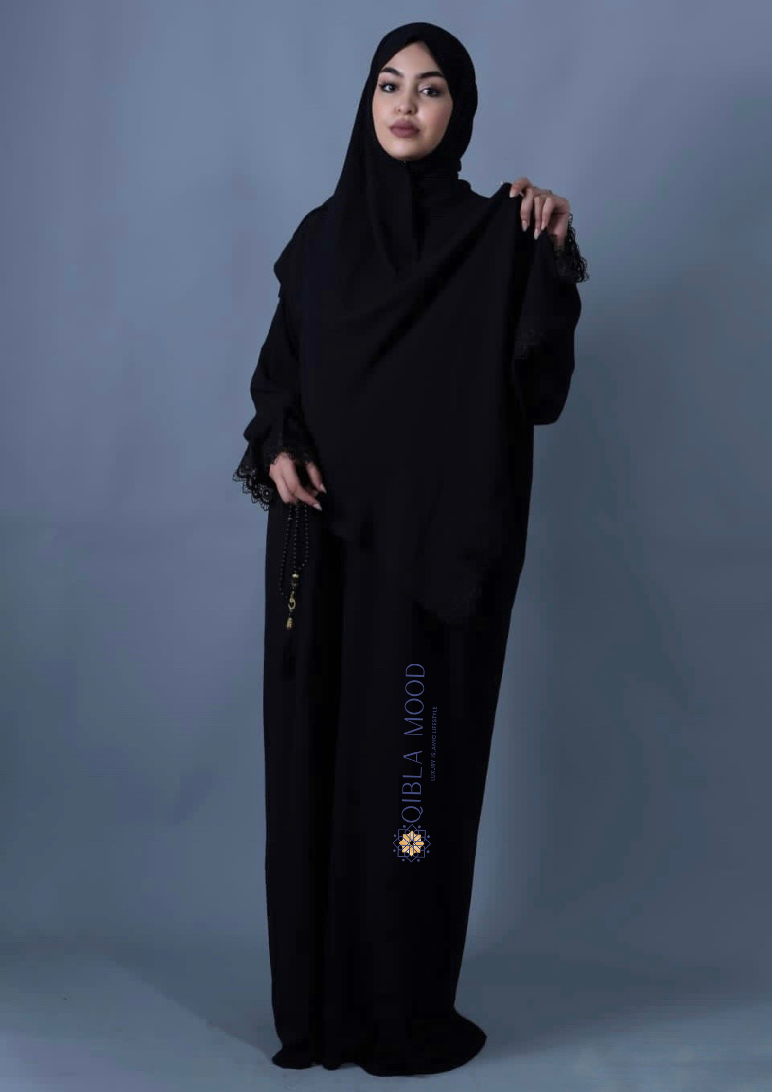 ALHAMBRA DENTELLE CRÊPE NOIRE