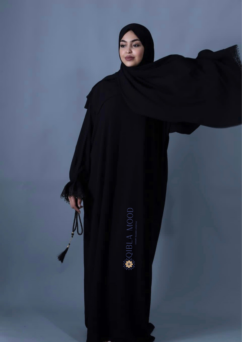 ALHAMBRA DENTELLE CRÊPE NOIRE