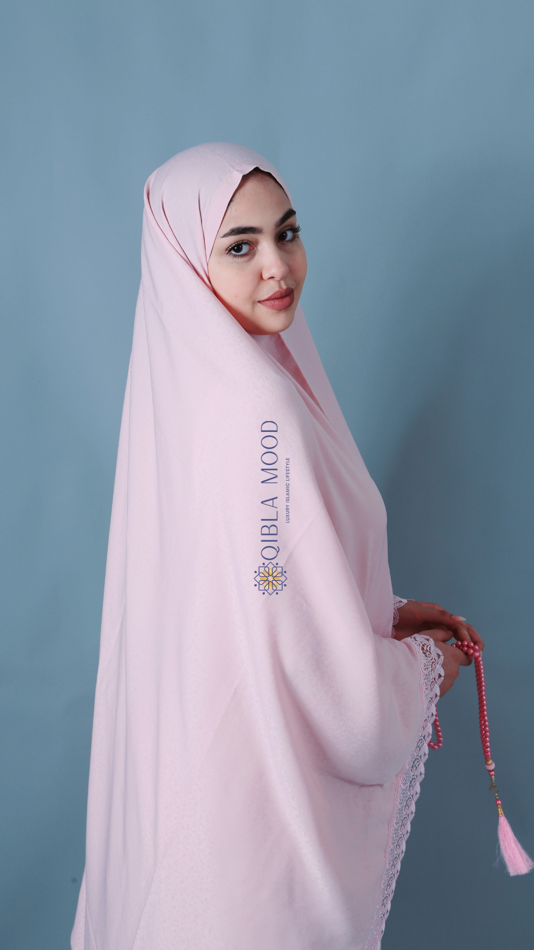 Noor Tenue de prière rose bebe