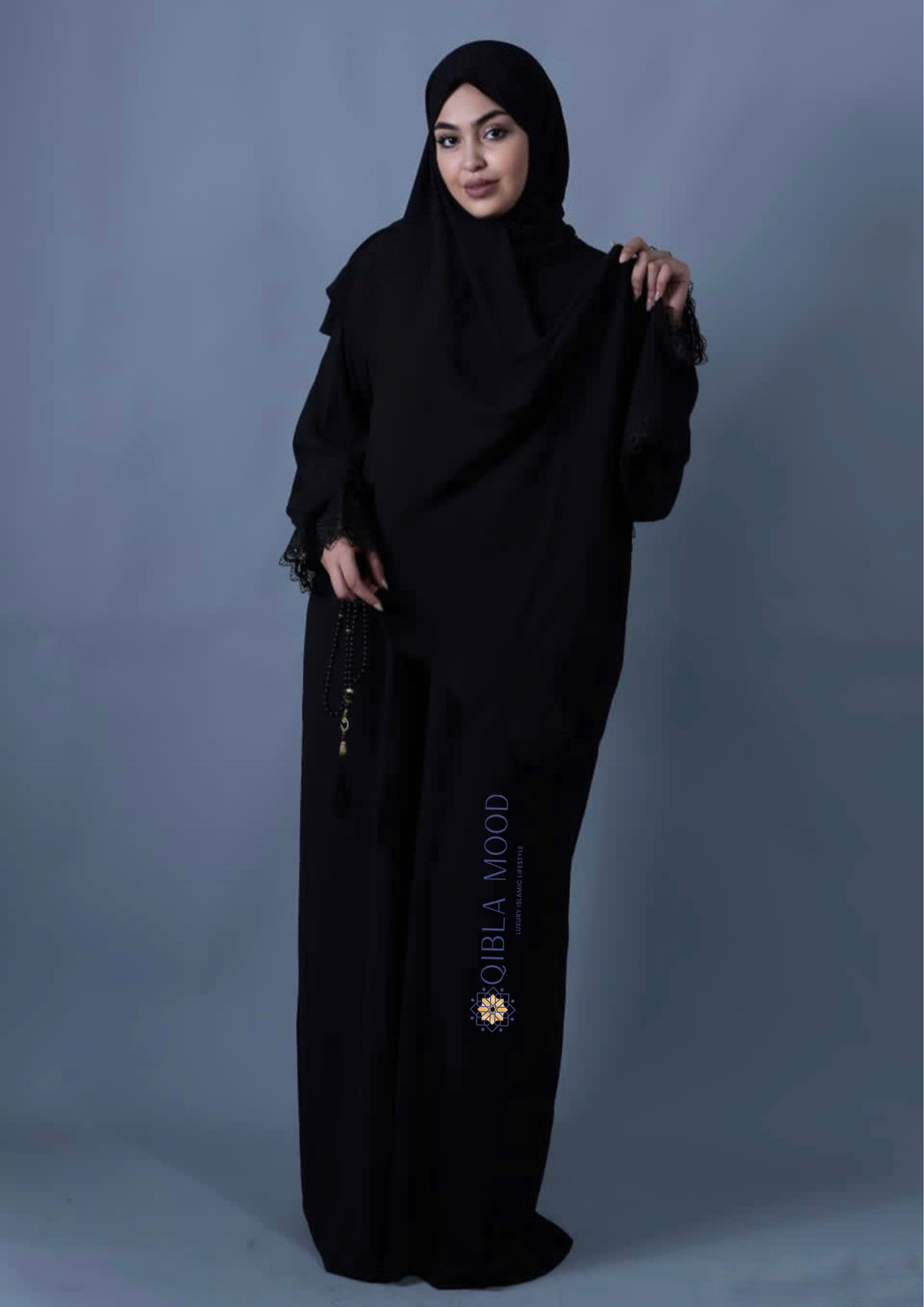 ALHAMBRA DENTELLE CRÊPE NOIRE