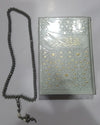 Pack sajadah+ quraan+ tasbih+ abaya crêpe avec shal+ parfum oud