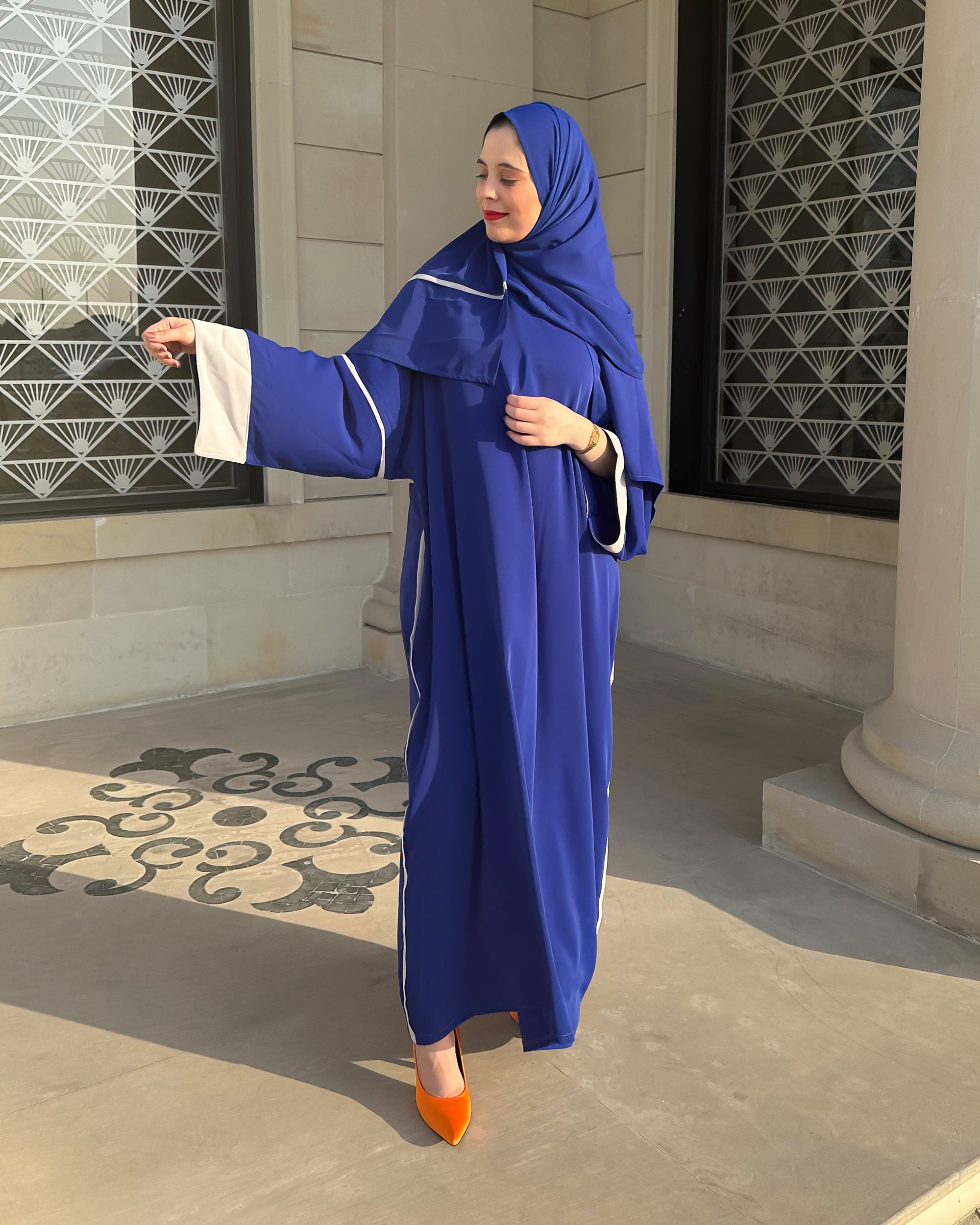 عباية البتراء _ Al batraa  Bleu