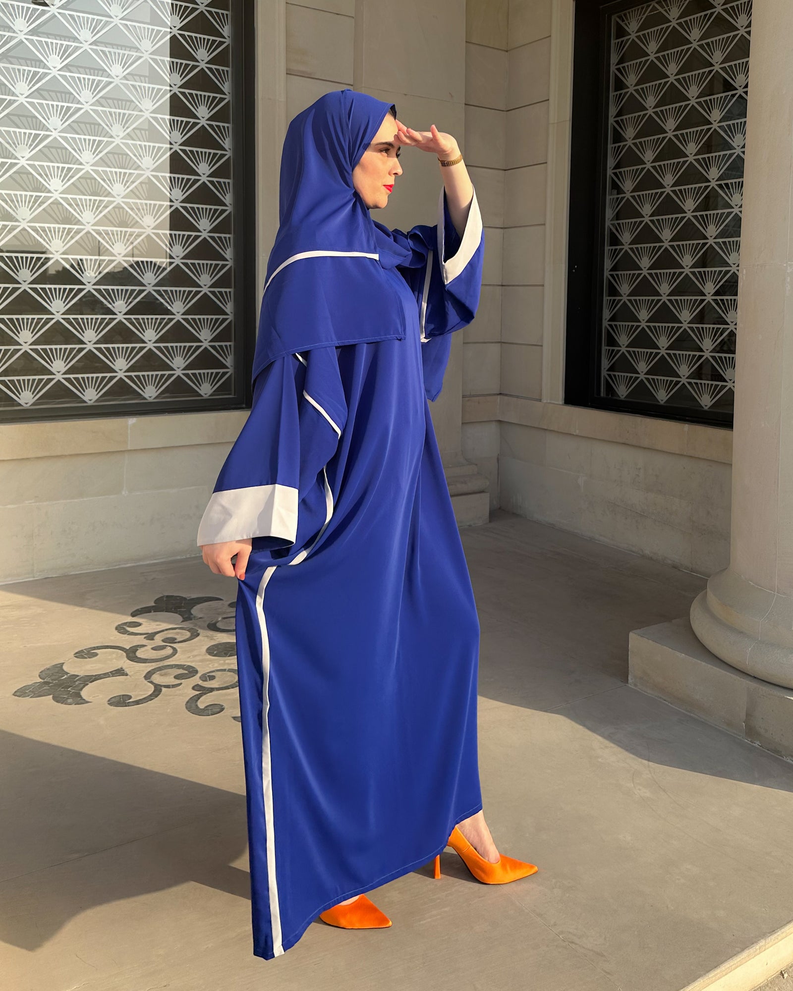 عباية البتراء _ Al batraa  Bleu